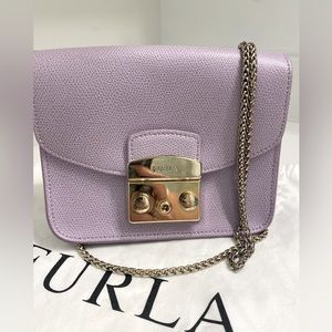 Furla Mini Metropolis Crossbody Purse - Lilac
